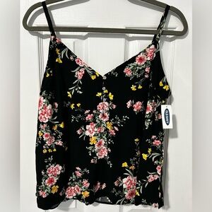 Old Navy Floral Spaghetti Strap Blouse